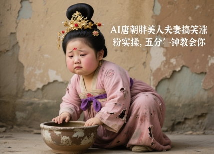 AI唐朝胖美人夫妻搞笑涨粉实操，五分钟教会你智小邦项目网-专注分享网络创业项目落地实操课程 – 全网首发_高质量创业项目输出智小邦项目网