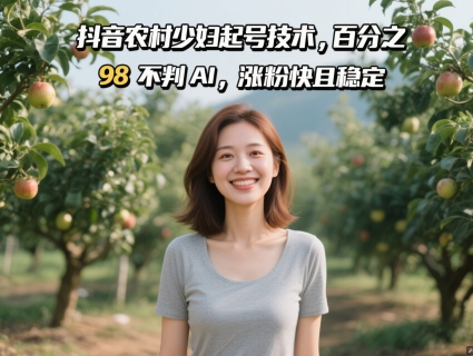 抖音农村少妇起号技术，百分之98不判AI，涨粉快且稳定智小邦项目网-专注分享网络创业项目落地实操课程 – 全网首发_高质量创业项目输出智小邦项目网
