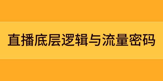 直播底层逻辑与流量密码：定位模型+案例拆解，急速流承接与数据优化全攻略智小邦项目网-专注分享网络创业项目落地实操课程 – 全网首发_高质量创业项目输出智小邦项目网
