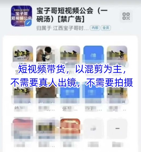 宝子哥头部团队短视频带货，以混剪为主，不需要真人出镜，不需要拍摄智小邦项目网-专注分享网络创业项目落地实操课程 – 全网首发_高质量创业项目输出智小邦项目网