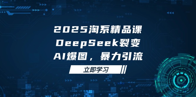 2025 淘系精品课，DeepSeek 裂变，AI 爆图，暴力引流智小邦项目网-专注分享网络创业项目落地实操课程 – 全网首发_高质量创业项目输出智小邦项目网